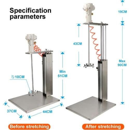 Automatic Lift Air Powered Agitator 5 Gallon 20 Liter Mixer Machine Dispersion Stirrer