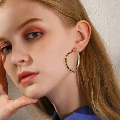 Fashion Gold Lightning Hoops Earrings Big Women Crystal Huggie Circle hexagon Earring Trendy Fashion Cartilage Piercing Jewelry