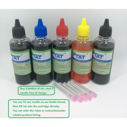 YOTAT 5pcs 100ml Dye ink refill kit For Canon PGI-450 CLI-451 PGI-550 CLI-551 PGI-470 CLI-471 PGI-570 CLI-571