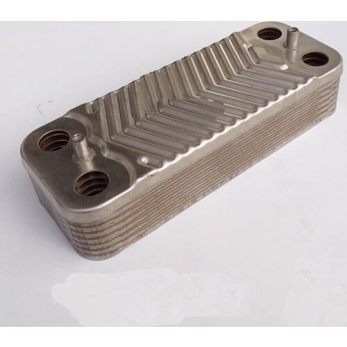 1pc wort cooler plate for gas wall-hung stove kitchen bathroom sauna stove oven stainless steel plate heat exchanger 14 storeys