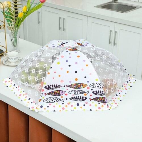 New type of cover folding large dust cover leftover food cover food cover air tight round