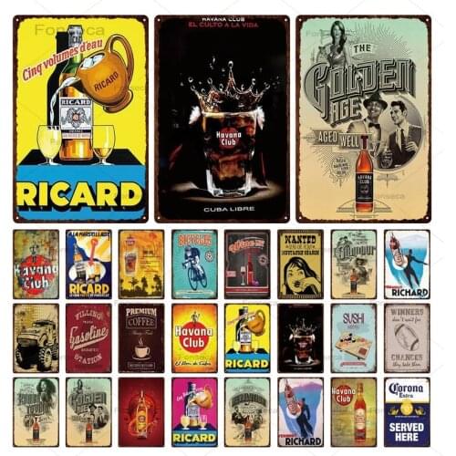 Beer Metal Sign Vintage Tin Sign Bar Wall Decoration Metal Crafts Kitchen Home Decor Art Poster Iron Painting Plaques