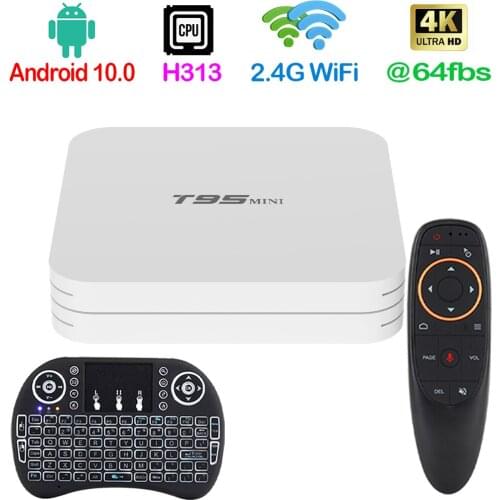 Smart TV Box Android 10.0 T95 MINI H313 2.4G WiFi 4K Allwinner H313 Quad Core Set Top Box Media Player T95mini HODI 18.1 2021