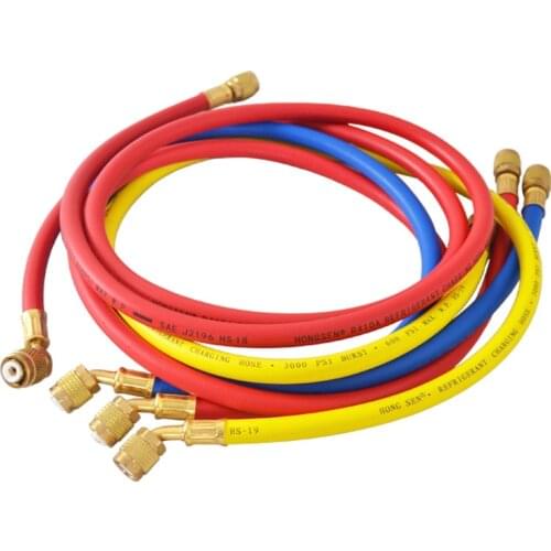 Refrigerant charging hose Car AC Airconditioning tube 0.9m 1.5m 1.8m refrigerant filling tube hose