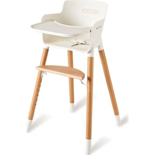 Baby Wood Highchair shipping authentic portable baby seat baby dinner table multifunction adjustable folding chairs for children