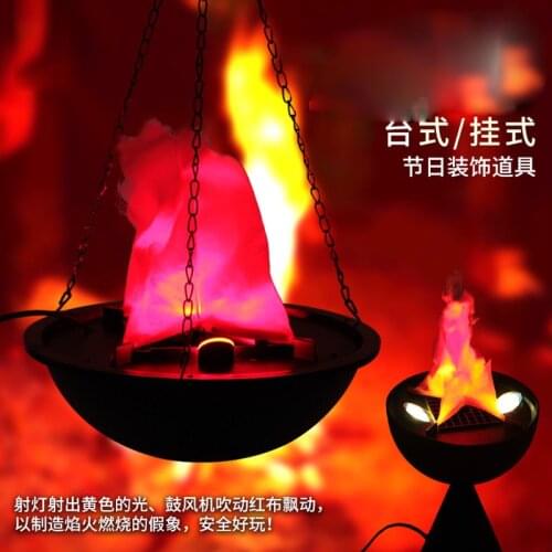 Escape room decoration Flame lamp Halloween furnishing chamber secret prop festival decorations real life room escape ornamen