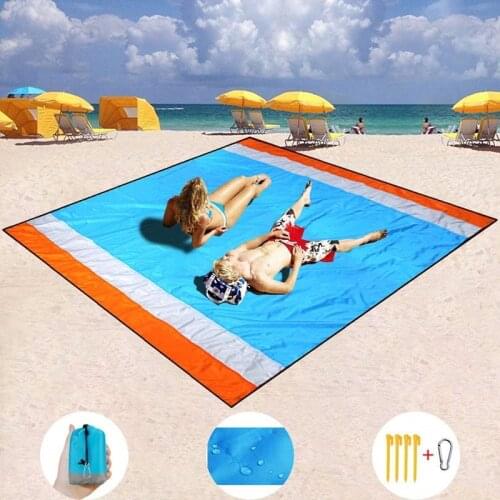 Outdoor Sand Free Beach Blanket Picnic Mat 78X99'' Ultra Lightweight Portable Waterproof Mat Quick Compact Pocket Outdoor Mat