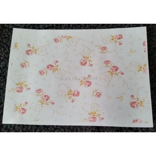 15x21cm Printed flower Wax Pad Gift Wax Paper Handmade Soap Paper 200pcs/lot wholesales