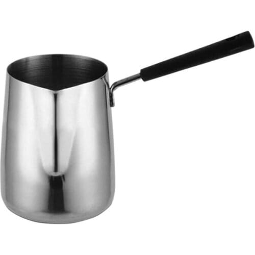 LBER Long Handle Wax Melting Pot Candle Soap Melts Pot Scented Wax Melts Metal Coffee Pitcher Latte Milk Frothing Jug