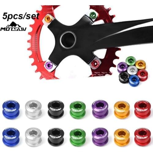 1/5Pcs MTB Bicycle Chainwheel Screws Chainring Wheel Bolt Alloy 4.9/6.4/6.5/8.5mm Road Bike Disc Screws for Crankset Parts