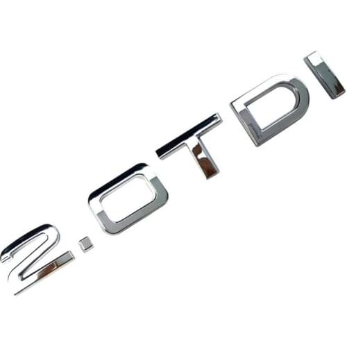 1pc/lot Free Shipping Cost ABS 2.0TDI Emblem Emblema Badge Sticker