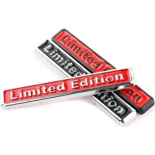 1PC Metal 3D Limited Edition Sticker Universal Car Auto Body Emblem Badge Sticker Decal Chrome Emblem Car Styling 3 Color