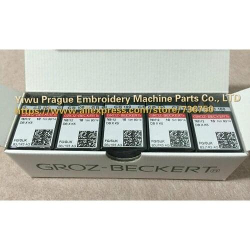 100% original Groz Beckert embroidery needle DB X K5 Nm 90/14 100/16 110/18 Tajima Barudan SWF China embroidery machine parts