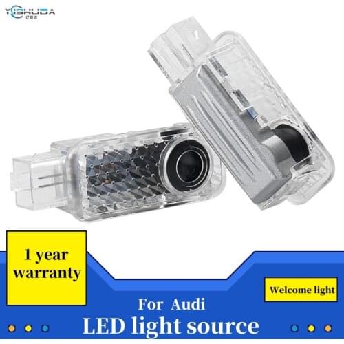 2PCS LED Car Door Light Decoration Accessories For AUDI A3 A4 B5 B6 B7 B8 A5 C5 A6 C6 C7 A7 A8 Q3 Q5 Q7 A1 100 V8 8V 8L 8P TT R8