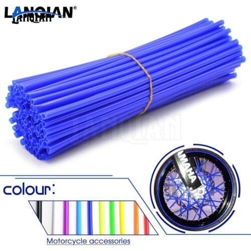 72 pcs Universal Motorcycle Dirt Bike Enduro Off Road Wheel Rim Spoke Shrouds Skins Covers For HONDA 125 SUZUKI 250 YAMAHA 450