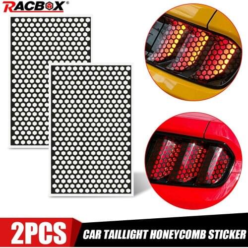 Car Sticker Rear Tail Light DIY Car Lampshade Black Honeycomb Stickers Auto light Decorative Protection Sticker Universal