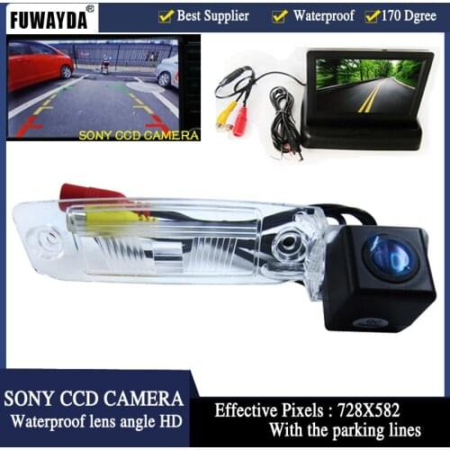 FUWAYDA Waterproof SONYCCD Car Rearview Parking Camera 4.3Inch TFT LCD Monitor For Reversing Backup For Kia Sportage R 2010-2014