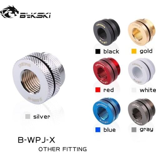 Bykski B-WPJ-X,G1/4''-G3/4'' PC Cooling Fitting, Water Injection Cross Plating Connector