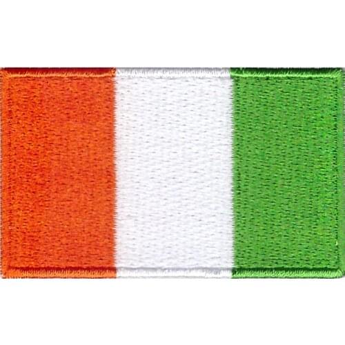 Cheap Ireland flag custom embroidered 1.5*2.5inches national flags