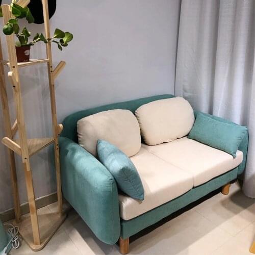 Karoisnet Red Section Sofa Small Apartment Economic Clothing Store Rental Room Bedroom Simple