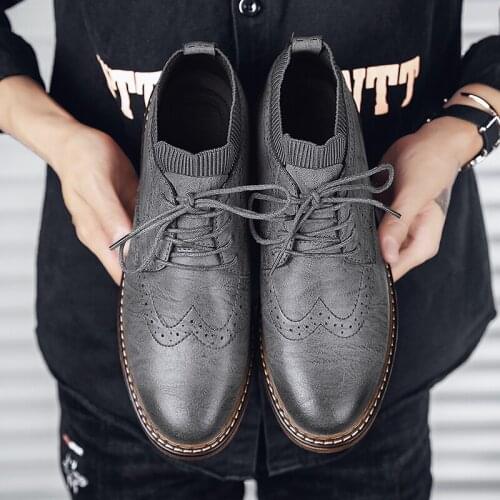 Classic Men Casual Shoes High Quality Leather Men Loafers Flat Autumn Winter Mans Moccasins Shoes Breathable Mens Flats Shoes