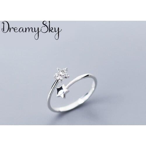Personality Bohemian Vintage Crystal Star Rings For Women Men Vintage Rings Gothic Jewelry Valentines Gifts 2021