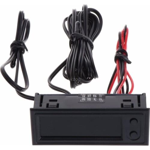 DIY Multifunction Clock Car Temperature Battery Voltage Monitor Voltmeter DC 12V MAY08 dropshipping