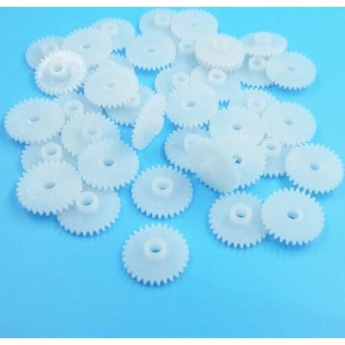 303A Gears Modulus 0.5 2mm Tight 30 Tooth POM Plastic Gear Wheel Toy Model Accessories 100pcs/lot