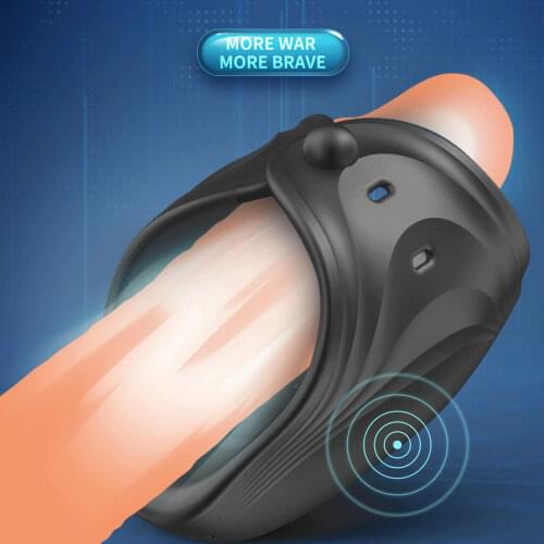 Male Masturbator Penis Delay Trainer Electric Vibrator Automatic Oral Climax Glans Massager Pussy Sex Toy for Men Intimate Goods