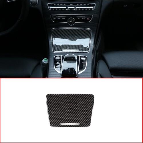 Soft Carbon Fiber For Mercedes Benz C Class W205 GlC X253 2015-2019 Car Interior Center Console Decoration Panel Stickers Parts