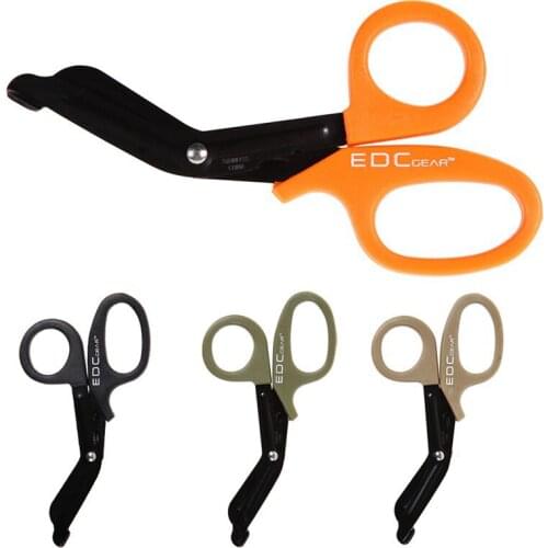 EDC Shears Paramedic Medical EMT Emergency Scissors Bandage Cutter Outdoor Tactical Gear Paracord Pocket Tool Camping Hiking