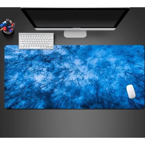 Senior Creative Blue Mouse Pad Cool Gaming Mousepad Gear Cool Gamer Mouse Mat Pad Game Computer New Padmouse Halloween Gift