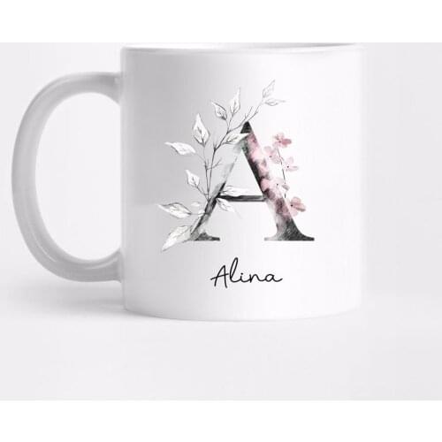 Personalized White Mug Custom Coffee Cups Seramic Tea Mug Unique Gifts Home Decor British Afternoon Tea Cup Personalized Gift