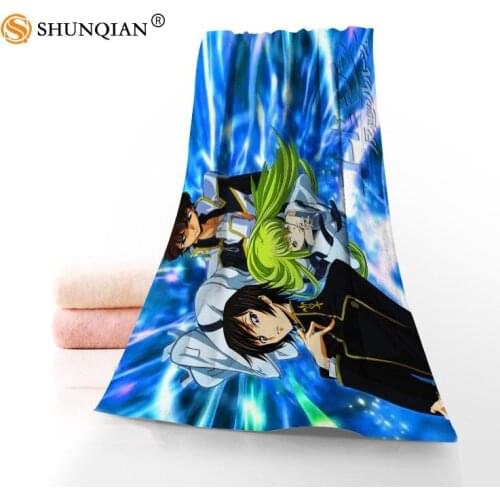 Custom Lelouch of the Rebellion 35x75cm 70x140cm Towels Facecloth Bath Towel Microfiber Washcloth Quick drying Sports Towel