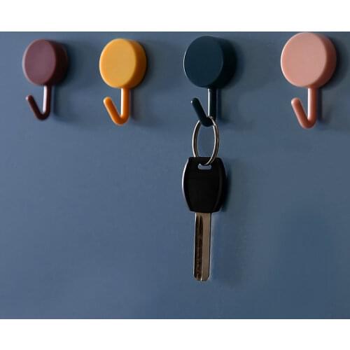 10Pcs Strong non-marking Hook Kitchen Bathroom Hook Self-adhesive Kitchen Hook Household Wall Hanging Door Hook Multifunctional