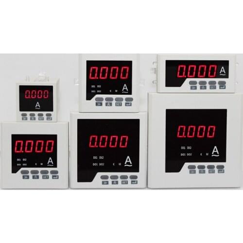 Programable AC ampere panel meter 1 phase digital current meter