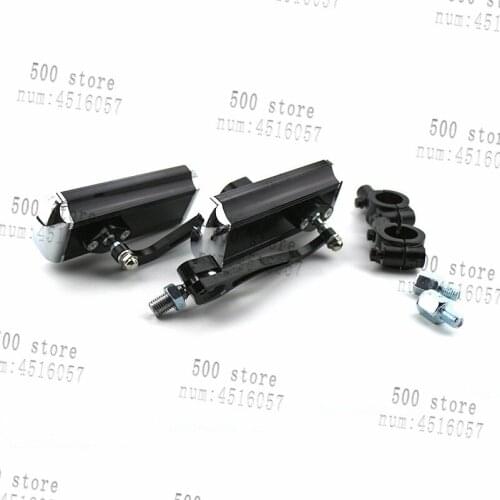 Motorcycle Handlebar Rear View Side Mirror Rearview Universal for Honda Kawasaki Yamaha Suzuki Motorcycle Black