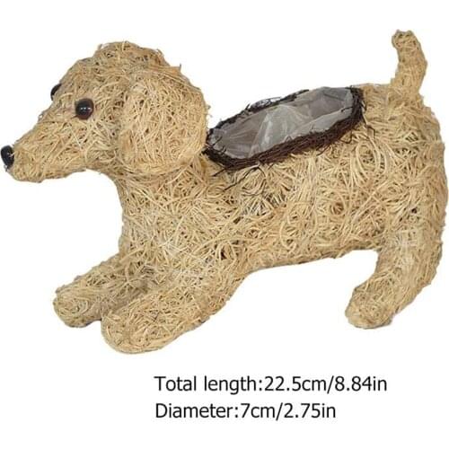 Garden Decorations, Cartoon Dog Shaped Flowerpot Decorative Artware Home Decor for Backyard Park