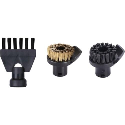 Scraper Round Brush and Flat Brush Steam Cleaner Accessories for KARCHER SC1 SC2 SC3 SC4 SC5 Steam Cleaner Slit Brush