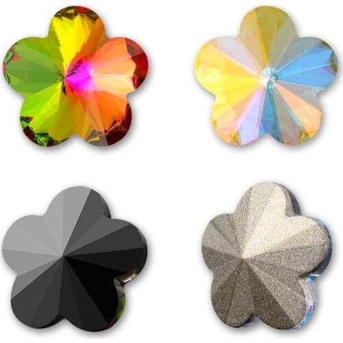 Pointback Glass Strass Flower Shape Loose Crystal Rhinestones DIY Wedding Dress Decoration Rhinestones Jewelry Accessories Stone