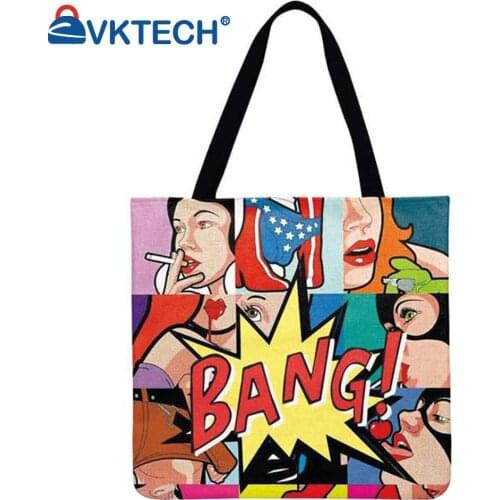 Ladies Shoulder Shopping Bag Animal Marine Life Octopus Monster Cool Science Fiction Color Printing Large Capacity Tote Handbags