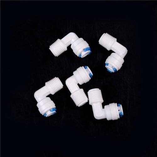 5Pcs 1/4"X1/4" Tube Push Fit Union Elbow Quick Connect Water Filter Wholesale