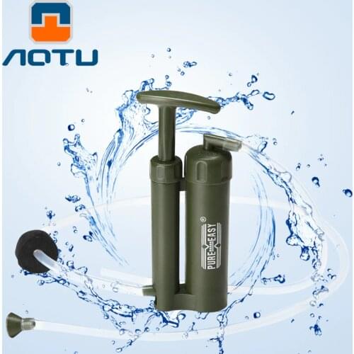 Outdoor Camping Water Filter Hiking Emergency Water Purifier Life Survival Portable Purifier Ravel Wild Drink Ultrafiltration