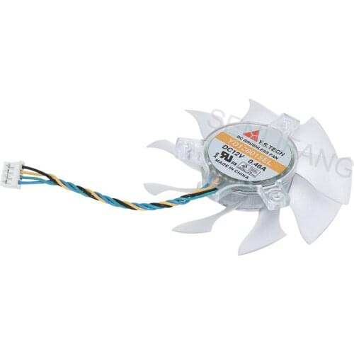 Graphics Card Fan YD128015EL YD128015HL 0.46A DC12V Four Lines Refurbished For GTS250 HD4870 Well Tested