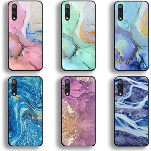 Vintage Marble Phone Case For Huawei Honor 30 20 10 9 8 8x 8c v30 Lite view 7A pro