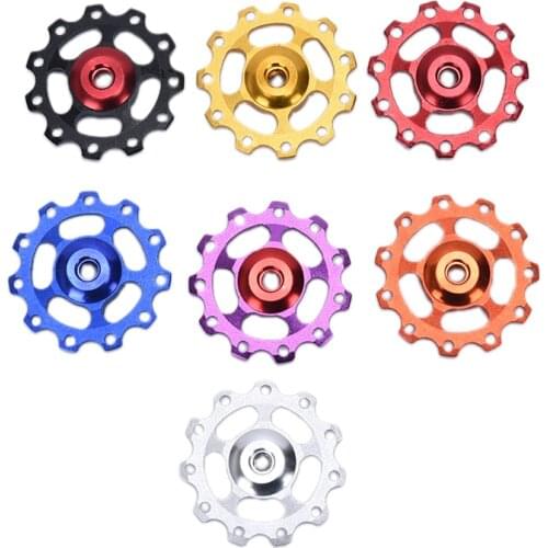 Aluminum Alloy MTB Bicycle Rear Derailleur Pulley Jockey Wheel Road Bike Guide Roller Idler Part Cycling Accessory