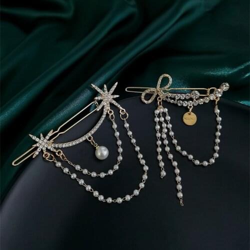 Diamond Pearl Butterfly Clip Frog Hair Clips For Girls Wild Lady Hairpin Cute Temperament Headdress Hair Accessories For Women