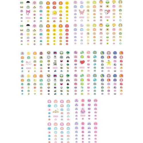 10 Packs Cute Animal Moon Butterfly Nail Art Stickers Tips Decals For Mirror