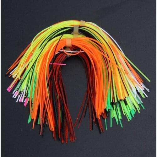 10 Bundles 30 Strands Fishing Tackle Accessories DIY Spinnerbatis Buzzbaits Rubber Jig Lures Squid Rubber Silicone Skirts