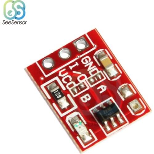 10Pcs/lot TTP223 Touch Key Switch Module Single Channel Touching Button Self-Locking/No-Locking Capacitive Switches